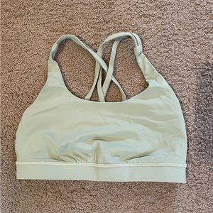 Lululemon Energy Bra
Medium Support, B–D Cups. Size 6. Mint color